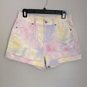 AE tie die pastel “mom short”